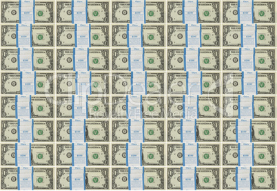 background bundle of dollar notes