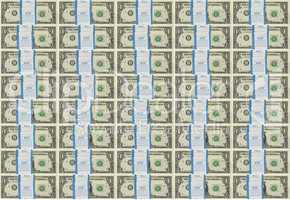 background bundle of dollar notes