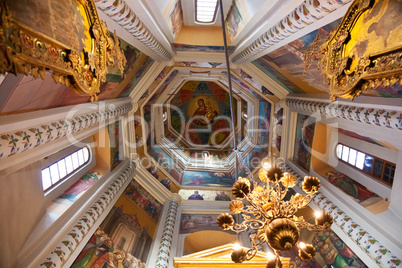 Interior of St Basils Cathedral in Moscow