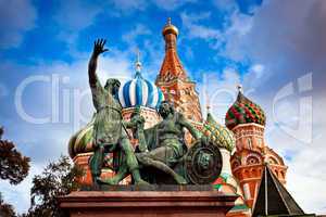 Minin and Pozharsky monument in Moscow