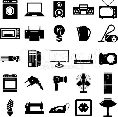 Electrical devices symbols.