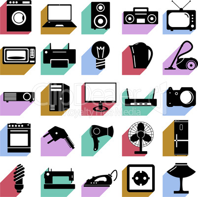 Electrical devices symbols.