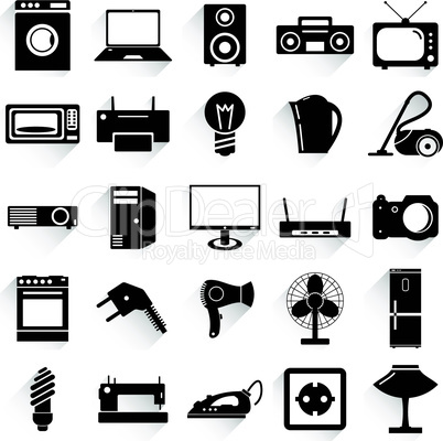 Electrical devices symbols.