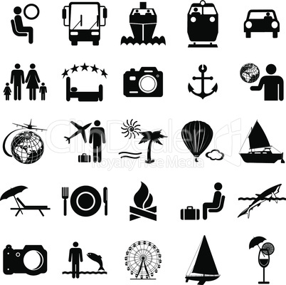 Travel symbols.