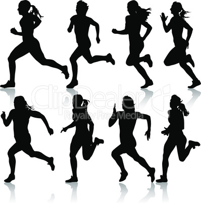 Runners on sprint