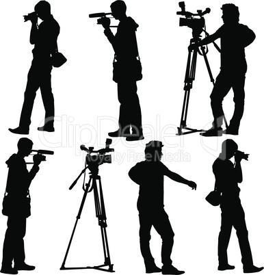 cameraman with video camera