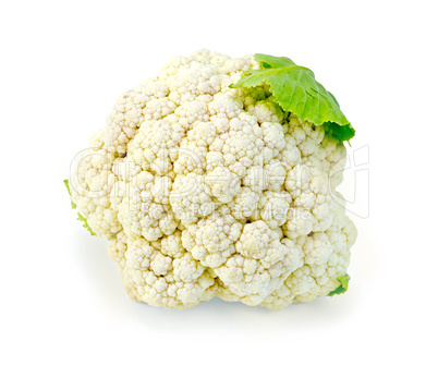 Cauliflower with leaf