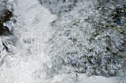 Flow of water raging