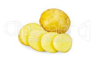 Potatoes yellow sliced