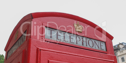 London telephone box