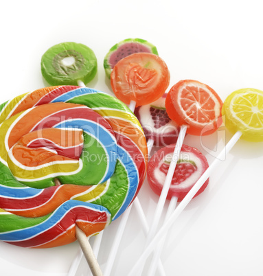 fruit lollipops