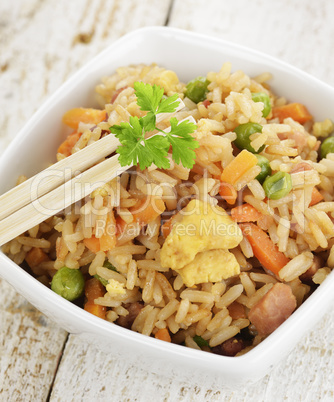 rice with chicken and vegetables