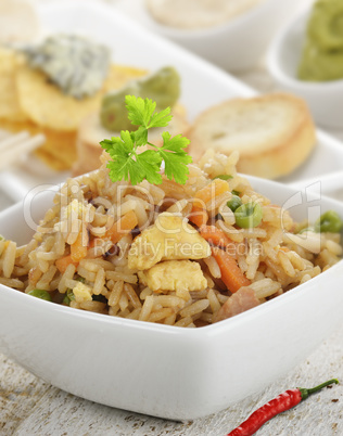 rice with chicken and vegetables