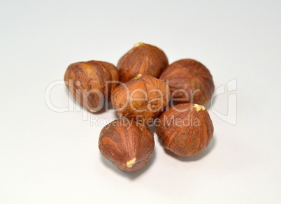 Several nuts on a table
