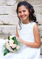 First Communion beautiful girl