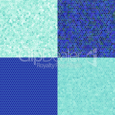 blue texture of hexagons.eps