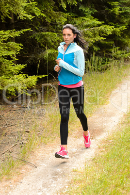 woman jogging outdoor running countryside path