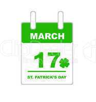 Saint Patrick's Day calendar