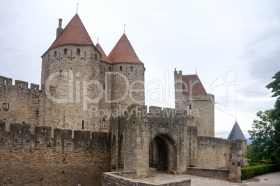 fortress of carcassonne in southern france