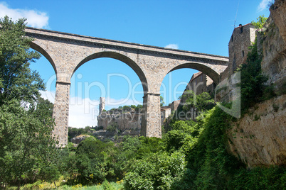 minerve ancient wine and tourist village in southern france