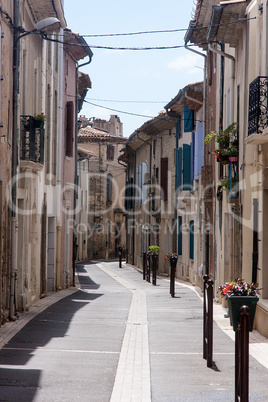 village street in southern france