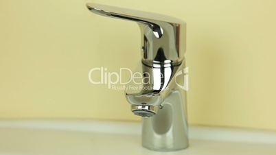 Faucet washbasin. Seamless looped