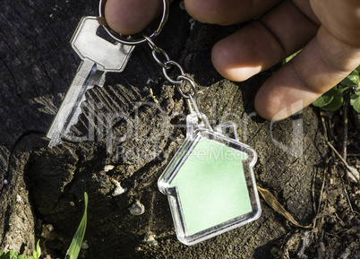 Keychain in a shape of house