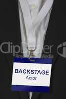 backstage actor pass