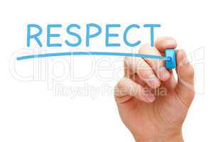 respect blue marker