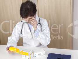 doctor with medication