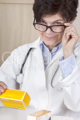 doctor with medication