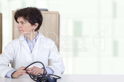 doctor sitting at the meeting