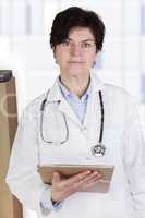 doctor with medical record