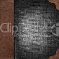 cloth cover album with leather  rootlet
