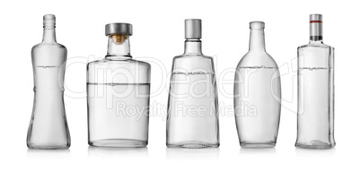 Bottles of vodka