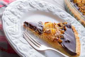 pears chocolate tart