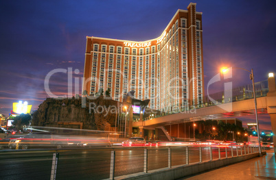 las vegas - circa 2014: treasure island hotel and casino on circ