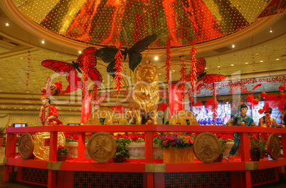 las vegas - jan 30: beautiful decoration celebrating the chinese