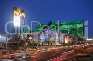 las vegas - circa 2014: mgm grand hotel & casino on circa 2014 i