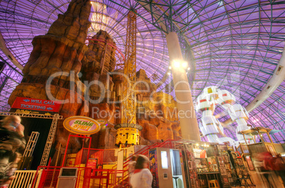 las vegas - circa 2014: adventure dome amusement park in circus
