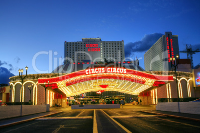 las vegas january 31: the circus circus hotel and casino on janu