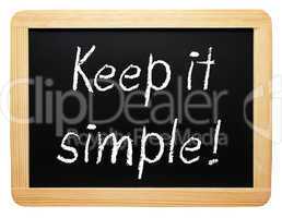 keep it simple !