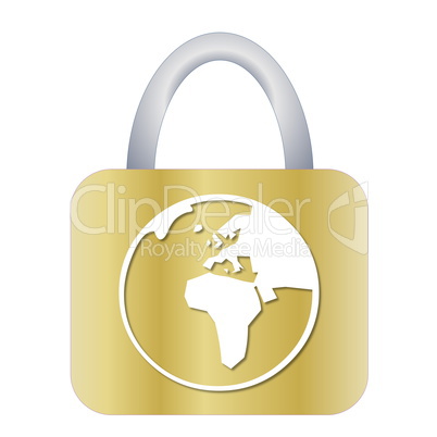 padlock for earth