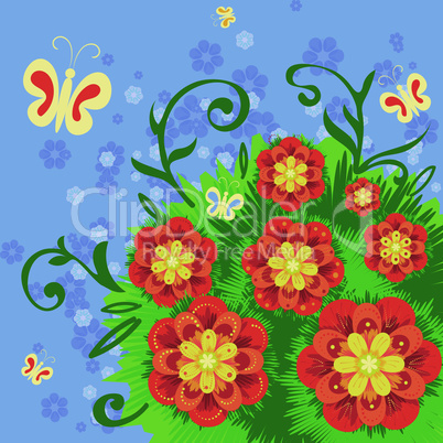 Abstract flower background.eps