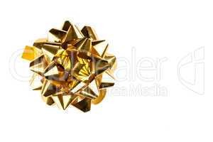 golden gift bow