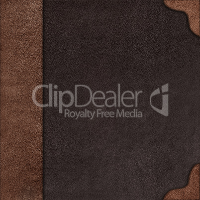 cloth cover album with leather  rootlet