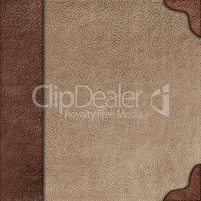 cloth cover album with leather  rootlet