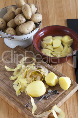 kartoffeln zum kochen vorbereiten