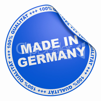 3d aufkleber blau - 100% qualität made in germany