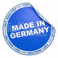 3d aufkleber blau - 100% qualität made in germany